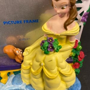 RARE HTF Disney Beauty And The Beast Belle 3D Photo Picture Resin Frame Princess